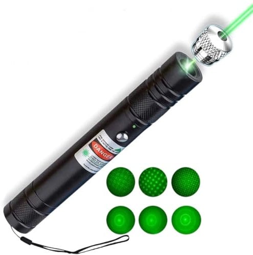 Long-Distance Green Light Flashlight, Suitable for Exhibition Hall Display, Teaching Equipment, Outdoor Activities, (USB Charging)