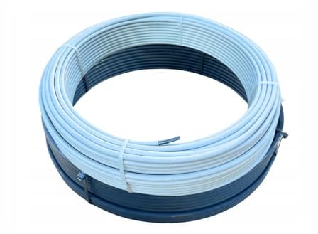 Aluminiumdraht 8mm AlMgSi mit HFFR Kunststoffmantel weich Rolle 50m 10kg (Schwarz)