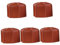 YARNOW 5 Pièces Manchon de réservoir de gaz Plat cuisinière à gaz Accessoires de Plaque chauffante Couvercle de Bouteille de gaz Manchon de Protection pour réservoir de PU Brown