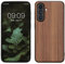 kwmobile Hülle kompatibel mit Samsung Galaxy A56 5G Hülle - Holz Case - stoßfestes Handy Cover - TPU Handyhülle in Dunkelbraun