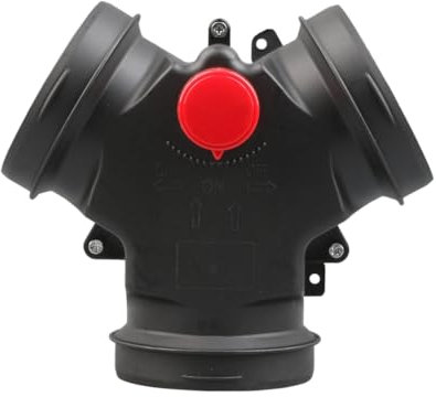 Epdpekc 90 mm Ventilklappe, Verstellbar, Luftheizung, Entlüftungskanal, T-Abzweig, Verteilerrohrverbinder für Auto, Wohnmobil