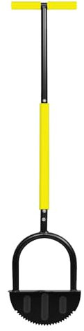 Newthinking Garden Tools Coupe-bordure de pelouse en acier au carbone Demi-lune avec tête et poignée en T 110 cm