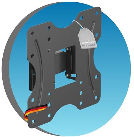 ADVANconnect Supporto a parete per TV, universale inclinabile e girevole, VESA max. 200x200 mm, per monitor piatti e curvi da 23-42 pollici, TV, schermo fino a 30 kg, nero