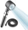 Duschkopf mit Filter Hochdruck Handbrause mit 3+1 Strahlarten, Duschbrause Halterung, 1,5M Schlauch Duschbrause Filter mit gegen hartes Wasser, Bakterien und Schwermetalle