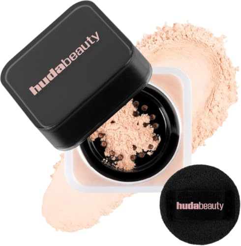 HUDA BEAUTY Baby Bake Mini Easy Bake Loose Powder, Peach Pie, Matt, mit Vitamin E, Airbrush-Effekt