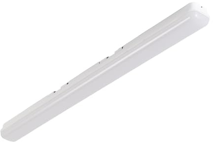 Alpinaluz Pantalla LED Estanca 90 cm 45W – Luminaria Lineal LED 6500K Blanco Frío 5400 lm – IP65 Impermeable – Enlazable – Montaje en Techo o Pared para Interior o Exterior Cubierto
