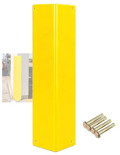 YJEUZCD Edelstahl Ecke GuardWall, Wandverkleidung Rückwand Zubehör, Parken Garagen Kratzfest Wand Beschützer, Garage Ecke Wachen(10x150x0.5cm)