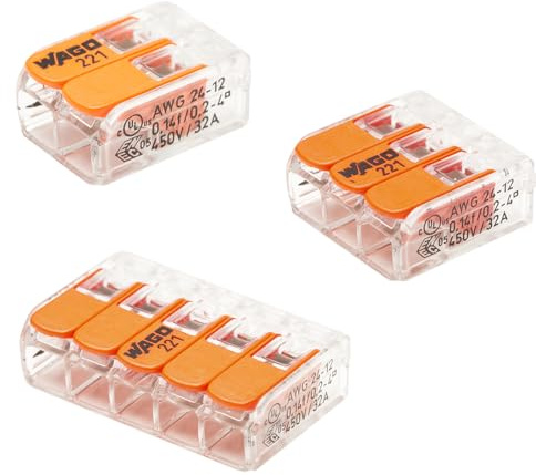 Boîte WAGO panaché 50 bornes - 30 x 2, 15 x 3, et 5 x 5 Entrées