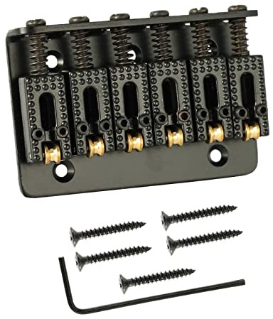 65 mm 6 cuerdas para bajo de 6 cuerdas, soporte para cuerdas con llave inglesa en forma de L y tornillos para guitarras