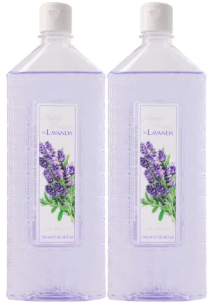 AGUA FRESCA DE RUY - Lavanda Pack de 2 x 750 ml, Perfume Unisex, Colonia Hombre y Mujer, Eau de Toilette Masculina y Femenina, Aroma Ambarado Aromático, Fragancia Suave y de Larga Duración