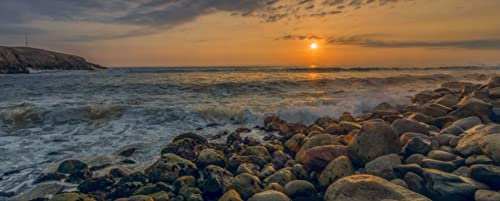 hansepuzzle 30283 - Meer Panorama-Puzzle 2000 Teile | Natur Puzzle mit hochwertiger Puzzle Aufbewahrung: Kartonbox und Wieder verschließbarem Beutel | Puzzle-Maße: 116,6 x 46,7 cm