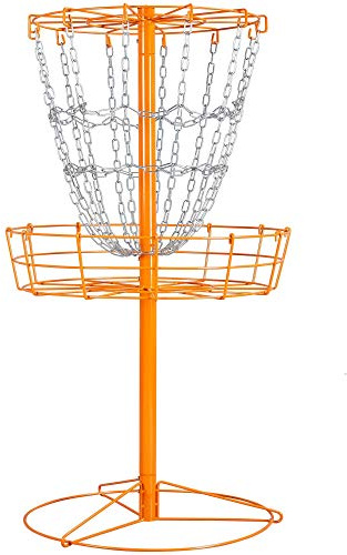 Yaheetech Disc Golf Basket Portable Disc Sports 12/24 Chain w/Basket Target and Double Steel Chains for Outdoor