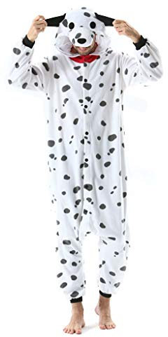 SAMGU Tier Onesie Pyjama Cosplay Kostüme Schlafanzug Erwachsene Unisex Animal Tieroutfit tierkostüme Jumpsuit Hund L