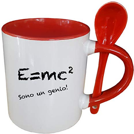 My Custom Style Tazza Rossa+cucchiaino#Scuola - Formula#325ml