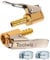 Toolwiz Air Chuck Tyre Inflator,1/4 Inch Tyre Valve Connector Extension Brass Pump Adaptor Clip on Air Compressor Tool Hose End Accessories for Car, Bike,Motorcycle,2 pcs