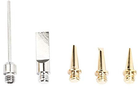 Punte di ferro per saldatura a gas HS-1115K, punte di ricambio per saldatore a gas, accessori universali saldare a gas, 5 pezzi