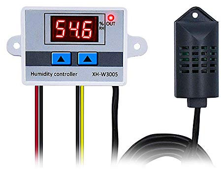 xh-W3005 Contrôleur d'humidité numérique Multifonctionnel Pratique Haute précision Contrôleur d'humidité numérique Hygromètre Interrupteur (220V)