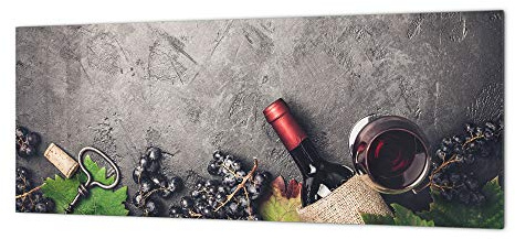 Design glass backsplash - Tempered Glass splashback Wine Series BBS12: