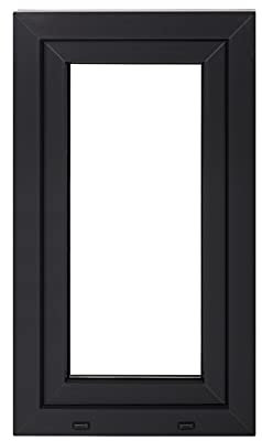 Premium Kunststofffenster Von Komforta - Kellerfenster Weiß/Anthrazit BxH 600 x 1000 mm - Garagenfenster/Gartenhaus Fenster BxH 60 x 100 cm 2-fach Verglast - Din Links-Funktion Dreh Kipp Fenster