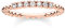 Thomas Sabo anello da donna palline con pietre bianche oro rosa argento sterling 925 placcatura 750 TR2323-416-14