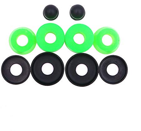 POFET Skateboard-/LKW-Umbau-Set, Buchsen, Unterlegscheiben, Drehscheiben, Stoßdämpfern, Polyurethan-Halterung, 1 Set optionale Farbe