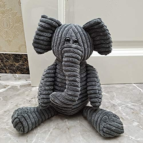 Türstopper für den Innenbereich, Stoff, dekorativ, sitzend, Elefant, Geschenk, dunkelgrau