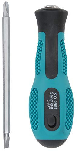 Cacciavite a Doppio Uso H5X75mm set cacciavite cacciavite Auto e Moto Accessori per auto ABS + 6150 Punta per Cacciavite in Acciaio Al Cromo Vanadio Cacciavite a Croce con Intaglio a Doppio Uso con