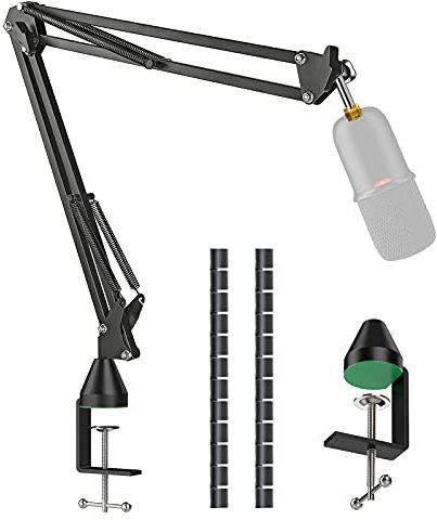 HyperX SoloCast Boom Arm Stand - Mic Arm with 2PCS Cable Sleeve, Mic Stand for HyperX SoloCast USB Condenser Gaming Microphone by YOUSHARES