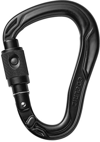 EDELRID Unisex – Erwachsene HMS Bullet PermaLock Carabiner, Night, one Size