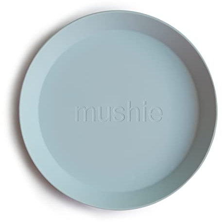 mushie Assiette pour Enfants | Réutilisable Vaisselle Sans BPA | Assiettes Compatibles Lave-Vaisselle & Micro-ondes | Fabriqué au Danemark | Powder Blue