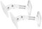 Audizio HTS20W Universal Speaker Wall and Ceiling Mount Brackets, Adjustable Nylon Holder for Satellite and Bookshelf Speakers, 3.5kg Load Capacity, Set of 2, White
