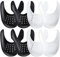 YOLOPARK Shoe Creases Protector, 4 Pairs Shoe Anti Creases Guard to Prevent Sneaker Creases for Men's 7.5-13 Women's 5-9, Black White, Women's US Size 5-9