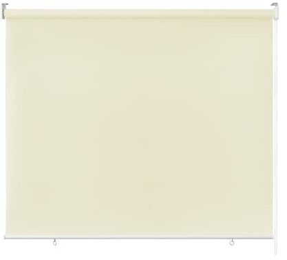 Froadp 180x240cm Tenda da Sole Verticale da Finestra a Rullo Esterna Cieco per la Privacy Avvolgibile Rotoli per Finestre Funzione Termica Riflettente Balcone Cieco per Finestre e Porte(Beige)