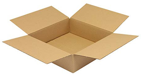 Verpackungsheld Wellpapp-Faltkarton 1-wellig, 350x350x100mm, Qual. 1.20B, braun, Fefco 0201, 250 Stück