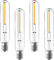 GlobaLink 4 Lampadine LED S14, Lampadina di Ricambio Impermeabile Infrangibile Vintage, Materiale in Vetro Lampadina LED S14 da 1 W con Attacco E26-Bianco Caldo