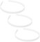 Topkids Accessories Lot de 3 serre-têtes en plastique noir transparent en forme de tortue - Pour femmes, filles, hommes, garçons - Épais - Peigne à dents fines et larges (3 pièces x 1 cm blanc)