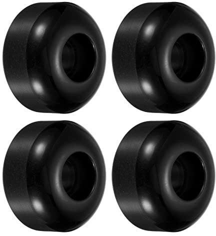 PATIKIL 4 Stück 52mm Longboard Rollen Skateboard Rad Straße Rollen für Skateboards Cruiser Räder Ersatz 95A Schwarz