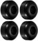 PATIKIL 4 Stück 52mm Longboard Rollen Skateboard Rad Straße Rollen für Skateboards Cruiser Räder Ersatz 95A Schwarz