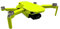 Finest Folia Schutzfolie kompatibel mit Drohne DJI Mini 2 und Controller Aufkleber Set passgenau wasserfest Skin Sticker Design Folie (Vollverklebung K160, Neon gelb)