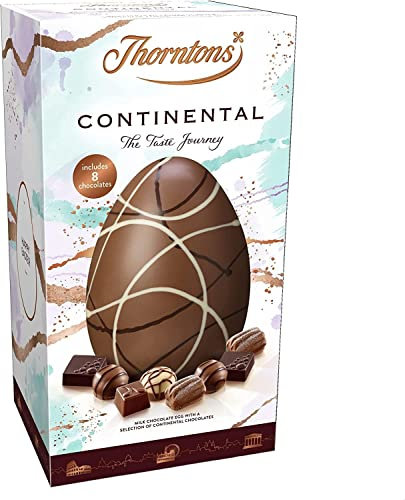 TBD365 Thorntons Continental Schokolade Osterei Geschenk, vegetarische Milchschokoladenauswahl, 1 Box mit 257 g