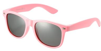 Komonee Kids Flexible Sunglasses Polarized Pink Silicone Drifter Classic Style Retro Sun Shades Eye Glasses UV400 Unisex For Boys and Girls Age 3-10