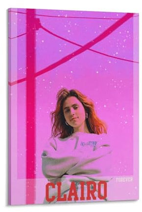 DAGUYS Sänger Clairo Poster 22 Poster Malerei Leinwand Wandkunst Wohnzimmer Poster Malerei 50 x 75 cm