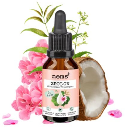 Noms+ Zpot-on Zeckenmittel für Katzen Jahresvorrat | Spot On mit pflanzenbasierten Wirkstoffen | gegen Zecken, Milben, Flöhe, Sandmücken
