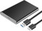 Ultra Slim Portable External Hard Drive, External Hard Drive,Mobile SSD,2.5 Inch,USB 3.0,Desktop,for PC and Mac,Portable Solid State Drive,SSD Hard External Hard Drive ( Color : Black , Size : 60GB )