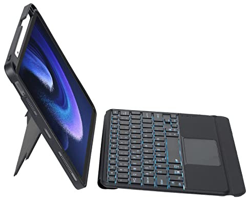 leleyo Keyboard Case for Xiaomi Mi Pad 6/6 Pro Keyboard Trackpad, Backlit, Wireless, Magnetic Cover Keyboard Folio Case for Mi pad 6/6pro (Black)