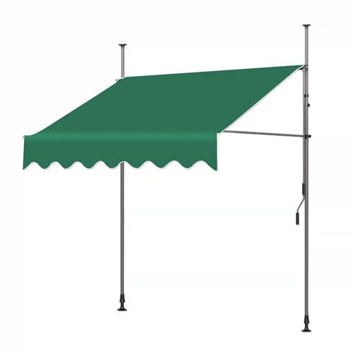 WRYSQBHJYB Tende da Sole per Esterno, telone da Sole per Esterno a Caduta, Tende da Esterno per Patio, Tende da Sole con Manovella Manuale(98.4in)