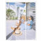 Fly Screens for Doors 130x205cm White Patio Mosquito Screens, Insect Protection Door Without Drilling, for Front Door Patio Balcony Porch