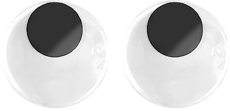Kulleraugen, Ornament 1 Paar Wackelaugen aus Kunstharz für Kühlschrank (Schwarz und weiß)
