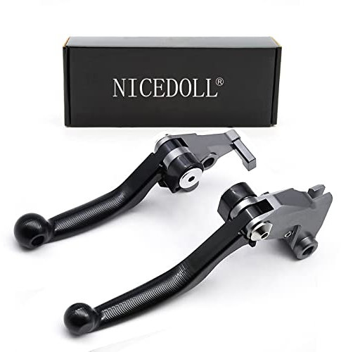 NICEDOLL Kompatibel mit Surron Sur Ron Ultra Bee CNC Dirt Bike Kupplung Bremse Pivot Hebel 3D Schwarz