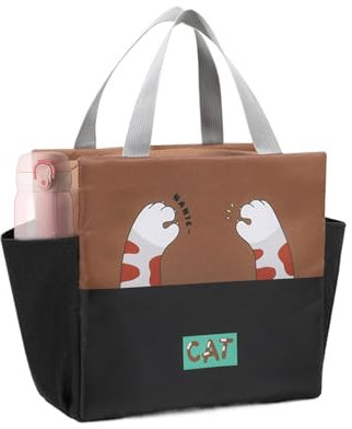 kivrimlarv Funny Animal Lunch Bag, Portable Large Thermal Cooler, Insulated Lunch Box, Waterproof Lunch Bag, Thermal Lunch Cooler, Cute Animal Lunch Box, Large Capacity Lunch Bag for Kids